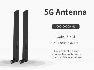 600-6000ሜኸ ገመድ አልባ ውጫዊ SMA 4G LTE 5G አንቴና ራውተር ጎማ ኦምኒ አንቴና 5ጂ