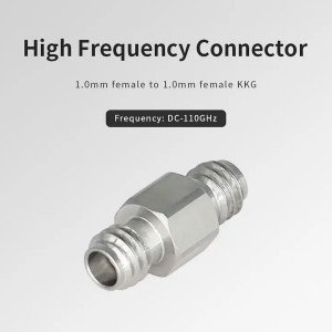 Connector de microones Preu de fàbrica Adaptador femella d'1,0 mm a femella d'1,0 mm 110 GHz