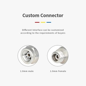 Microwave Connector Factory Price 1.0MM Male To 1.0MM Female Adapter 110GHz