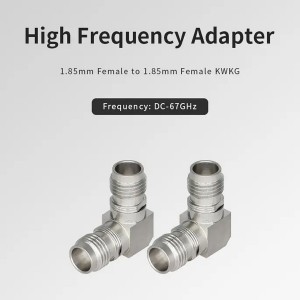 Ķīnas ražotāja taisnā leņķa 1,85 MM sieviešu un 1,85 mm sieviešu adapteris 67 GHz