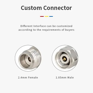 China Manufacturer 1.85MM Male To 2.4MM Female Adapter 50GHz