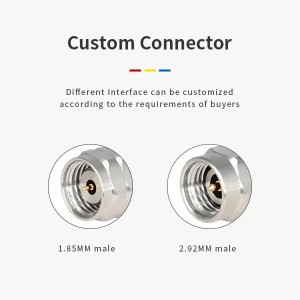 China Manufacturing 1.85MM Male To 2.92MM Male Adapter 40GHz
