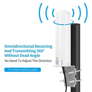 ရေစိုခံ မြင့်မားသောရရှိမှု Omni Directional Antenna အပြင်ဘက်တွင် 10-12dBi 5G 4G LTE Antenna အတွက် 5G Signal Booster 4G CPE Router