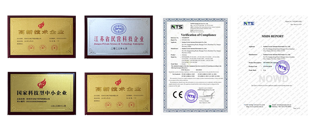 Company certification 