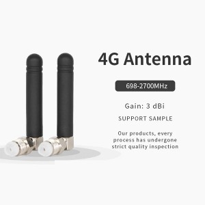 អង់តែន Monopole 50MM ខាងក្រៅ Mini 4G LTE ដែលមានមុំខាងស្តាំ FME Female Connector