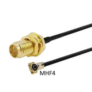 IPEX MHF4 Ku RP-SMA Mukadzi Pigtail Cable 0.81mm Ye 7260NGW 8260NGW M2 Kadhi Intel WIFI Board