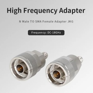 Stainless Steel Custom Connector 18GHz N Male To SMA Female Adapter