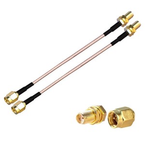 I-RF Coaxial Cable 20CM SMA Extension Cable Assembly Assembly SMA Male to SMA Female Antenna Extender Cable RG178