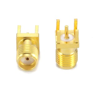 Straight SMA Female Jack Connector Solder Thru Hole PCB Mount SMA Connector