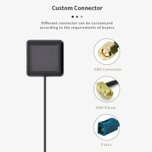 51*51MM Magnetic Base External Active Antena GPS GNSS Glonass Antenna With SMA Male Connector