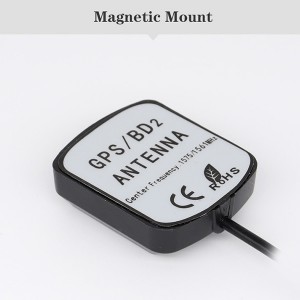 કાર માટે મેગ્નેટિક બેઝ એક્સટર્નલ એન્ટેના GPS 26dBi એક્ટિવ એન્ટેના GPS GNSS ગ્લોનાસ એન્ટેના