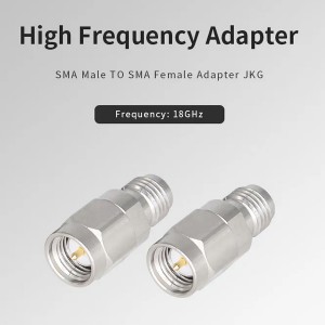 ສະແຕນເລດ 18GHz SMA Connector SMA Male to SMA Female Adapter