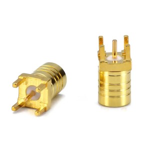 I-RF Coaxial Connector Straight SMB Female PCB Mount Connector