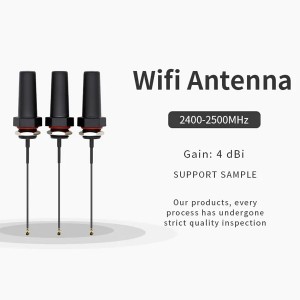 Sgriw Mount IP67 gwrth-ddŵr 4dBi 2.4G Antena IPEX Bluetooth Awyr Agored Mini WIFI Antena Ar gyfer Gwrthdröydd