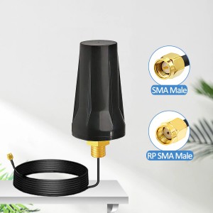 75*45MM Waterproof Screw Mount Antenna with SMA Male Connector