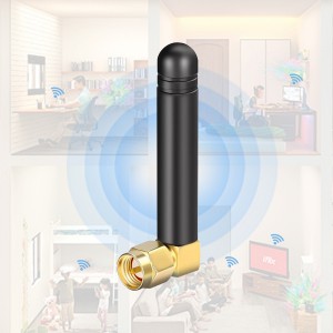 50MM GSM Rubber Antenna ine Right Angle SMA Male Connector
