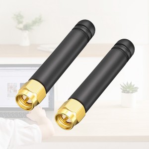 50MM GSM Rubber Antenna na may Straight SMA Male Connector