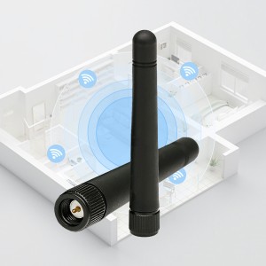 75MM 2.4G WiFi Rubber Antenna ine Straight SMA Male Connector
