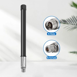 Black Fiberglass Antenna 300MM 868/915MHz Waterproof Antenna with N Female Connector