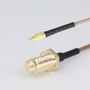 Cable de RF SMA hembra a MMCX macho recto RG178 RG316