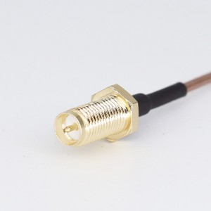 Hembra de SMA al cable masculino del cable RG178 RG316 del RF de Stright MMCX