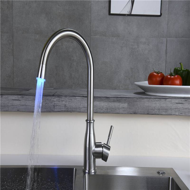 LED kitchen faucet of stainless steel Featured Image