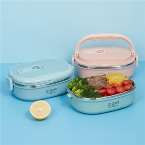 304 Stainless Steel Food Grade Portable Lunch Box for Adults