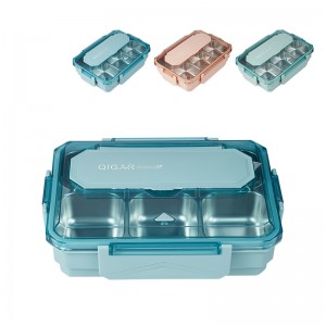 Insulated thermal 304 stainless steel portable lunch box