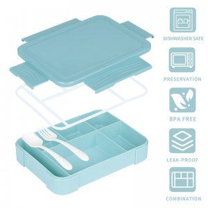 PP lunch box with compartments