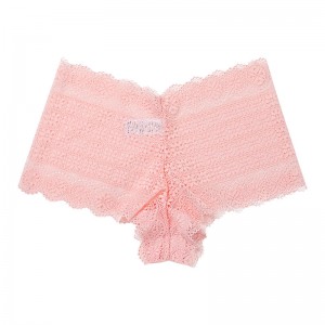 Wholesale Discount Laser Cut Seamless Panties - Stylish Pink Floral Embroidery Panty – Chuangrong