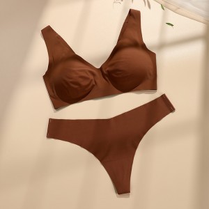 Discountable price Manufactures Seamless Panties - U-back Seamless Bra Panty Set – Chuangrong