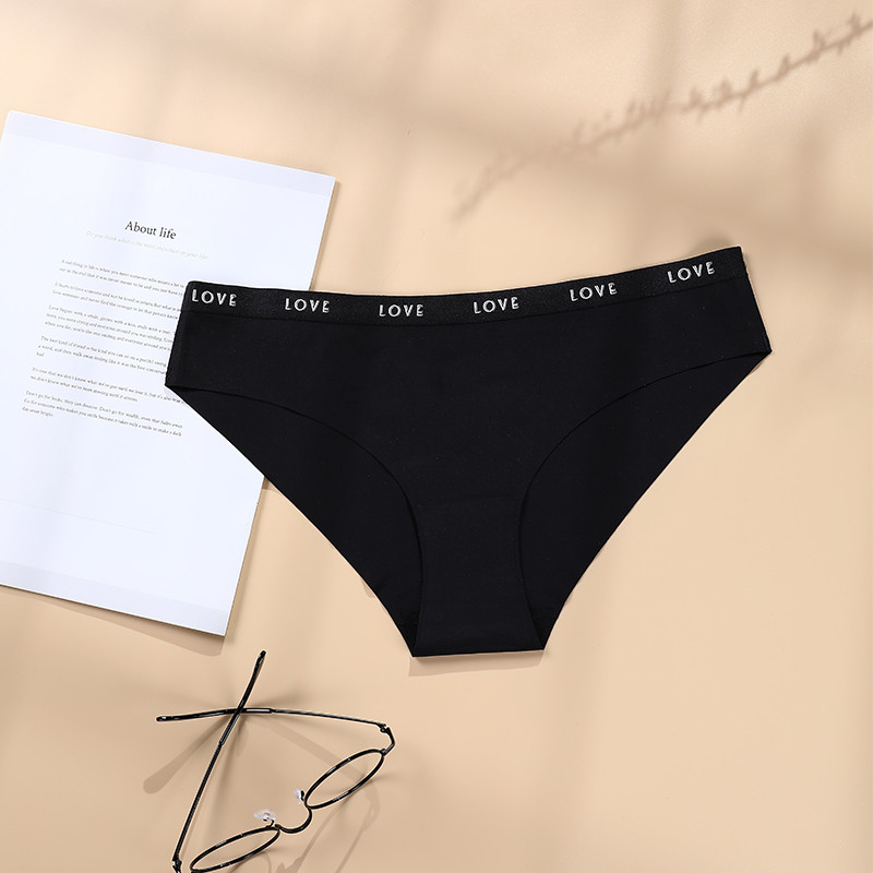 2022 wholesale price No Show Underwear - Love Letter Print Tape Panty – Chuangrong