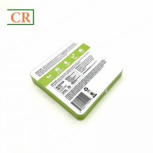 Square Child Resistant Tin Box for Chocolate Packaging