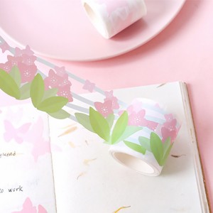 Masking Printed Design Flower Decoration Foil Washi Tape