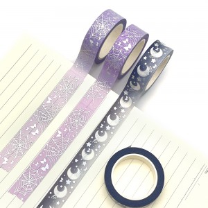 2023 New Products Decoration Custom Foil Washi Masking Tapes Cheap Selling