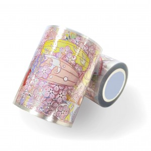 3D iridescent Sparkling rainbow light custom wholesale washi tape with high quality