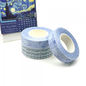 Custom print Glitter washi tape with full color print Korea style