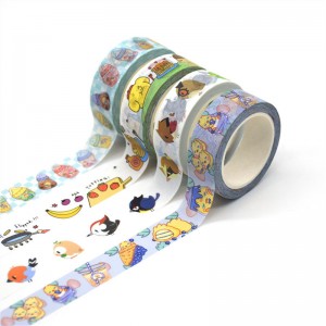 Print washi tapes feature custom printed graphics with full-color prints