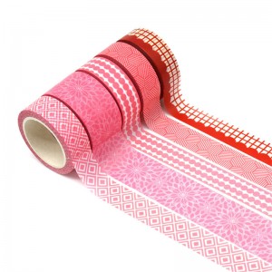 Bottom price Dongguan Brand New Custom Washy Waterproof Paper Tape Decorative Washy Rose Foil Tape Wholesale