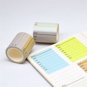 2022 wholesale price Washi Tape Custom Printing - Kiss cut washi tape could have multiple die cut smaller sticker pattern into one roll – CW