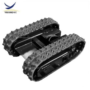 custom electric motor driver rubber track undercarriage platform for farming or transport vehicle