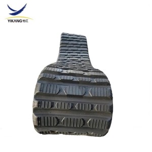 Wyprodukowano w Chinach czarną gumową gąsienicę 457 × 101,6x51C do kompaktowych, wielofunkcyjnych części podwozia ładowarek gąsienicowych ASV w wysokiej jakości