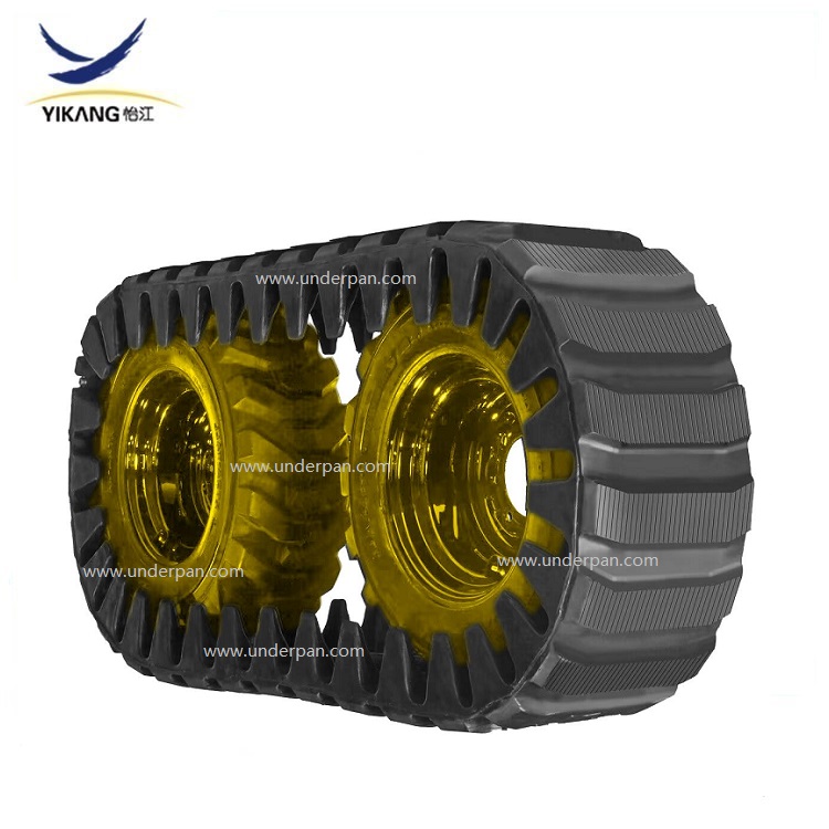 12X31 přes gumovou dráhu pneumatiky pro smykem řízený nakladač