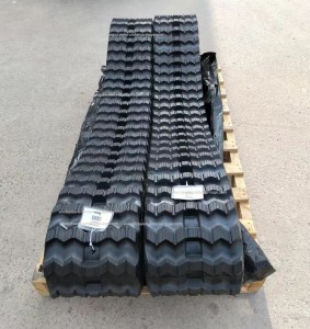 Rubber track Zig-zag patroan 320 × 86 400 × 86 450 × 86 foar skid steer loader