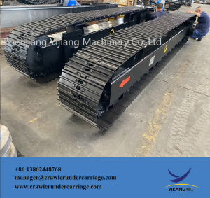 Pabrik crawler track Undercarriage karo Hydraulic Motor drilling rig Bantalan Beban 10 – 50 ton