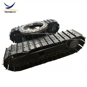 Factory custom steel track undercarriage with rotary support for seawater desilting machine /excavator