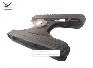 Material rodante de esteira de borracha do fabricante da fábrica na China com suporte rotativo para transportador de escavadeira
