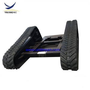 custom 8 tons triangle rubber track undercarriage platform for fire-fighting robot transport vehicle