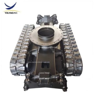 Factory custom tracked undercarriage with rotary support for mining demolition robot