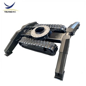 Tilpasset gummibelteunderstell med 4 hydrauliske ben for larvebånd Gruvedrift liten demoleringsrobot fra Kina Yijiang-produsent